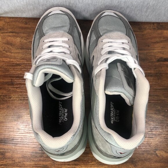 New Balance 990v5 Made in USA Castlerock Men’s Size 9 W990GL5 Gray Suede Shoes - Picture 4 of 11